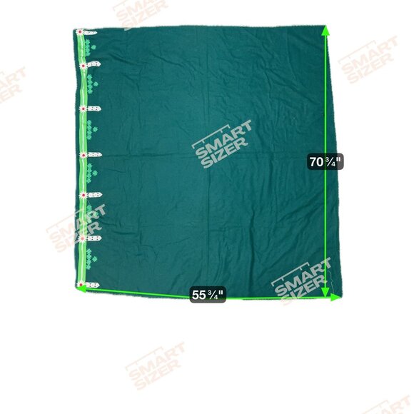 Vtg Square Emerald Green Tablecloth Floral Embroidery & Macrame Long Fringe READ - Picture 6 of 7